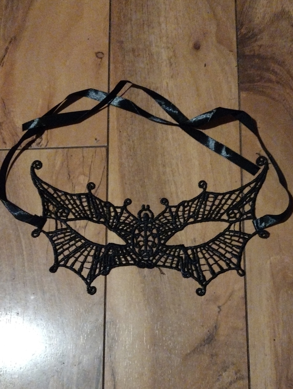 Black Lace Bat Eye Mask - Women Accessories